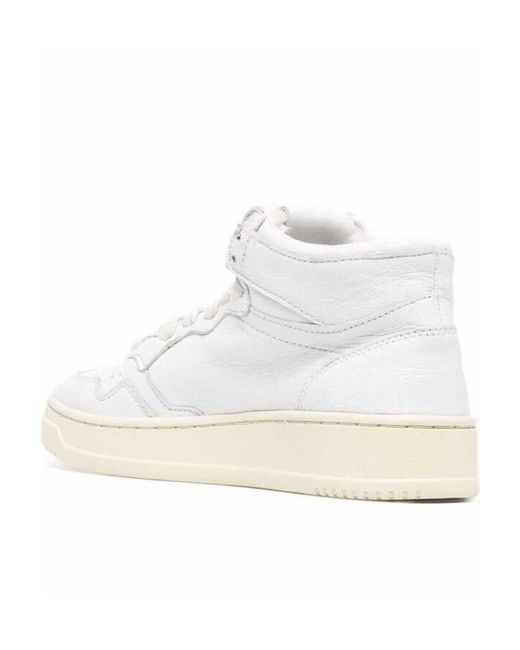 Autry White High-Top Sneakers