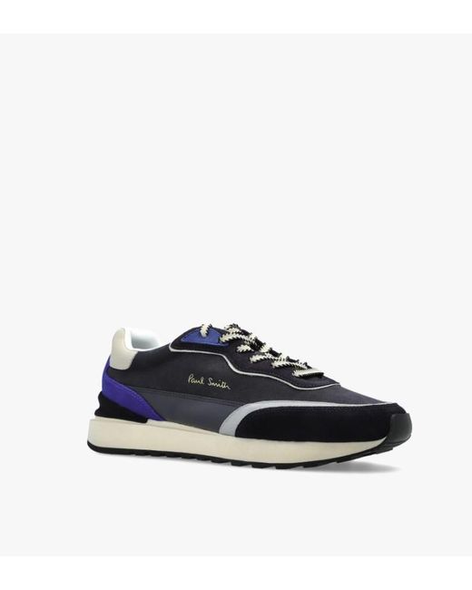 Paul Smith Blue Round-Toe Low-Top Sneakers for men