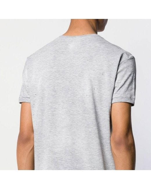 DSquared² White Pattern Printed T-Shirt for men