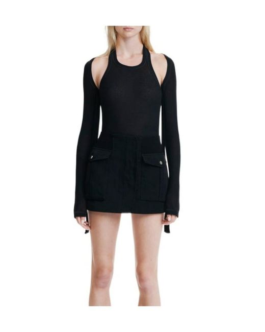 Dion Lee Black Modular Open-Back Top for men