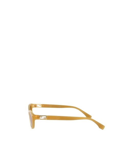 Fendi Natural Geometric-Frame Sunglasses