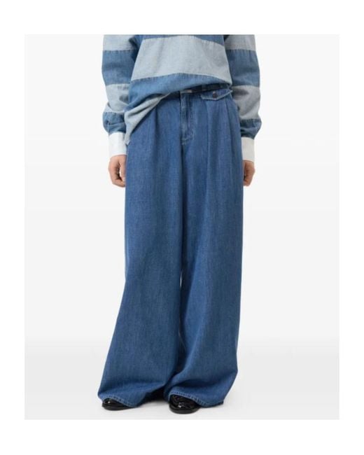 Closed Blue Wenda Pleated Jeans