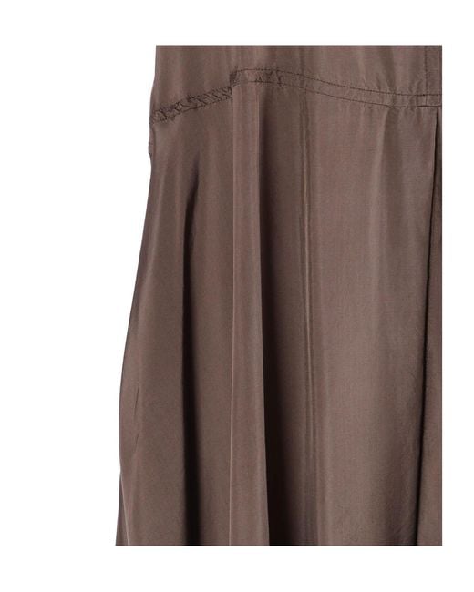 Aspesi Brown Gathered Dress