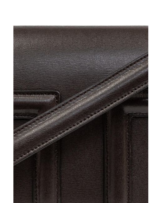 Totême Black Totême T-Flap Mini Crossbody Bag