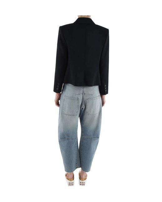 Nili Lotan Black Buttoned Utility Jacket