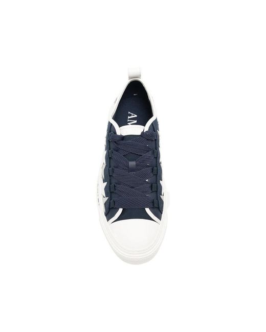 Amiri Blue Star-Patch Platform Sneakers for men