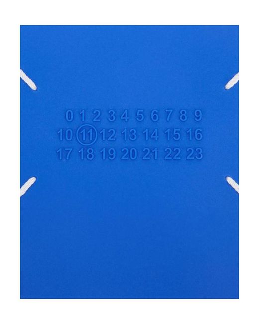 Maison Margiela Blue Rubber Leather Phone Case for men