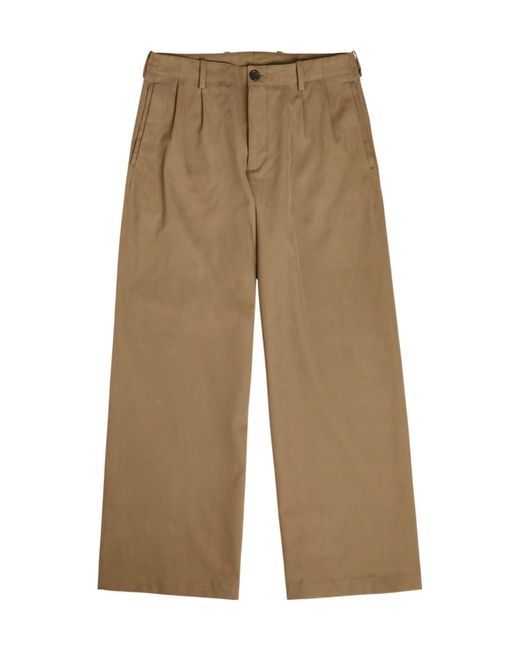 Our Legacy Natural Bridge Wide-Leg Chino Trousers for men