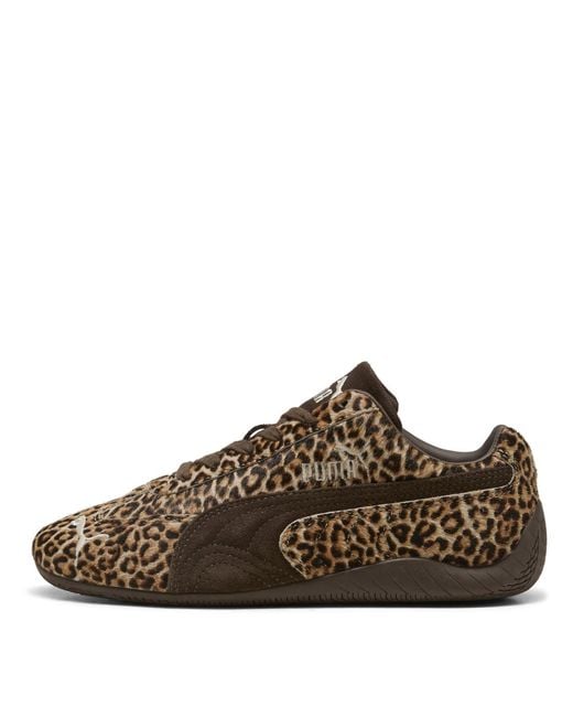 PUMA Brown Speedcat Low-Top Sneakers