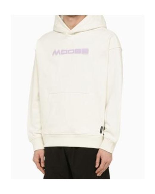 Moose Knuckles White Long-Sleeved Sweater for men