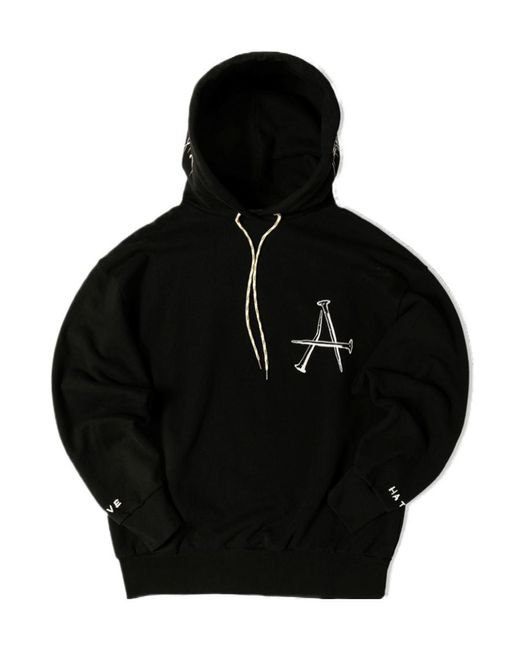 Aries Black Bad Friday Graphic Printed Hoodie for men