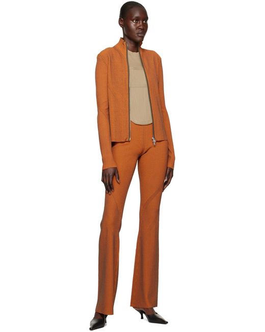 Dion Lee Brown Angled Rib Sweater for men