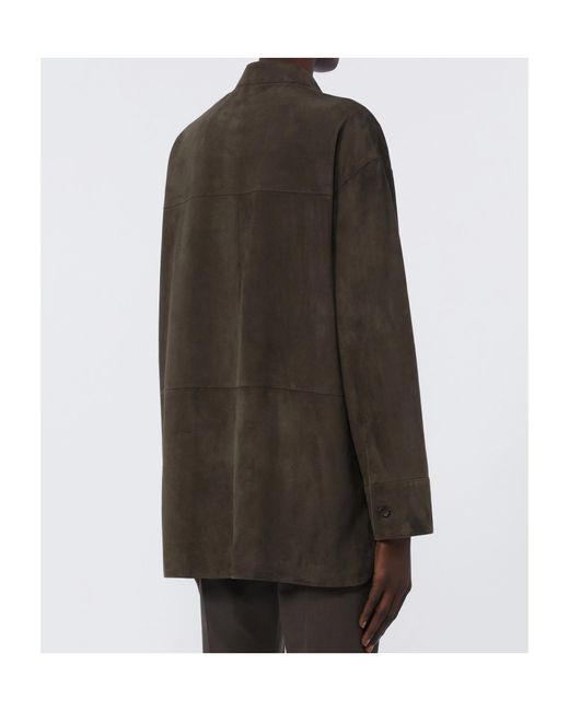 Max Mara Brown 'S Elodia Button-Up Jacket