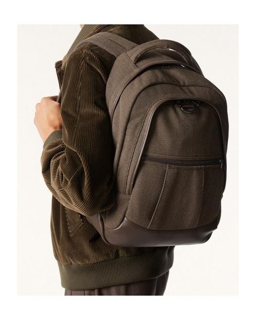 Loro Piana Brown Pioneer Backpack Medium for men