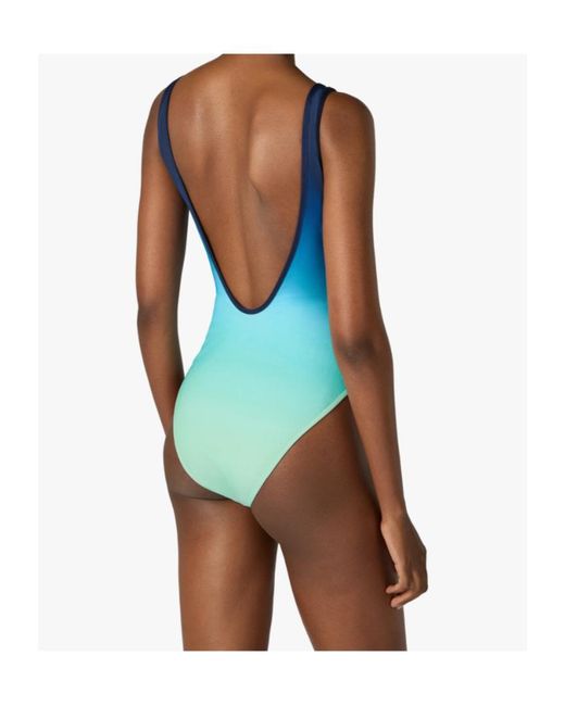 Casablanca Blue Gradient Printed Swimsuit