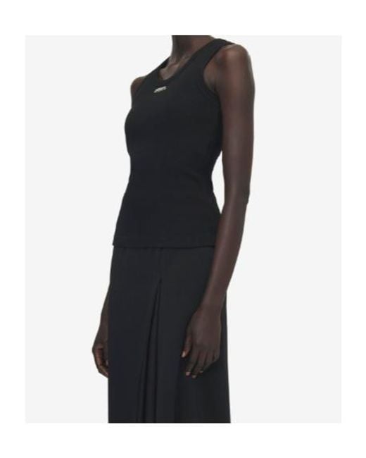 McQueen Black Mcqueen Placket Tank Top