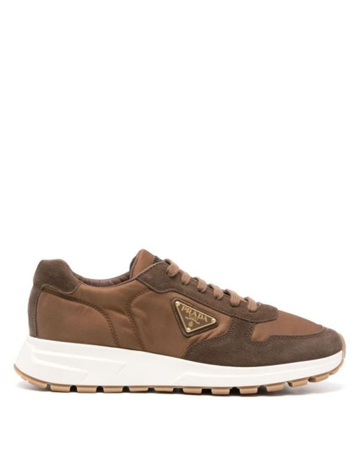 Prada Brown Prax 01 Sneakers for men
