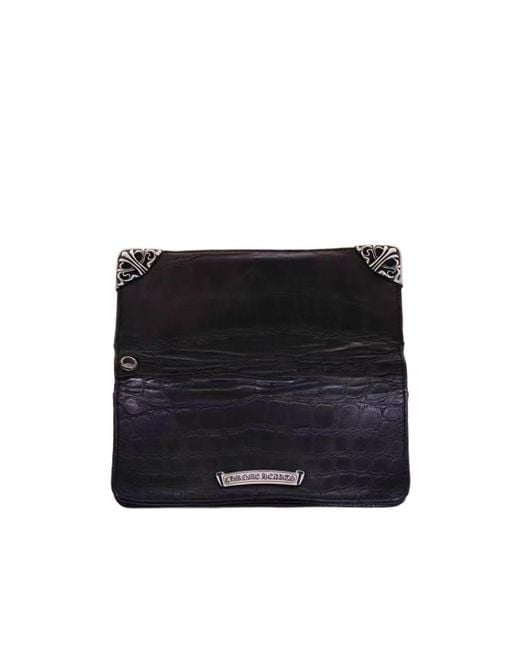 Chrome Hearts Blue Flip Wallet for men