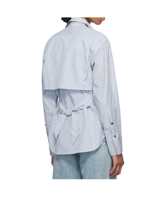 Rag & Bone Blue Lapel Long Sleeve Shirt