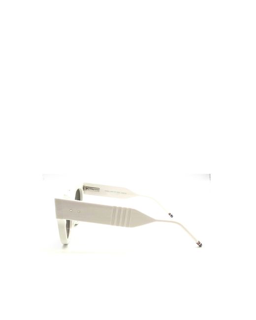 Thom Browne White Eyewear Cat-Eye Frame Sunglasses for men