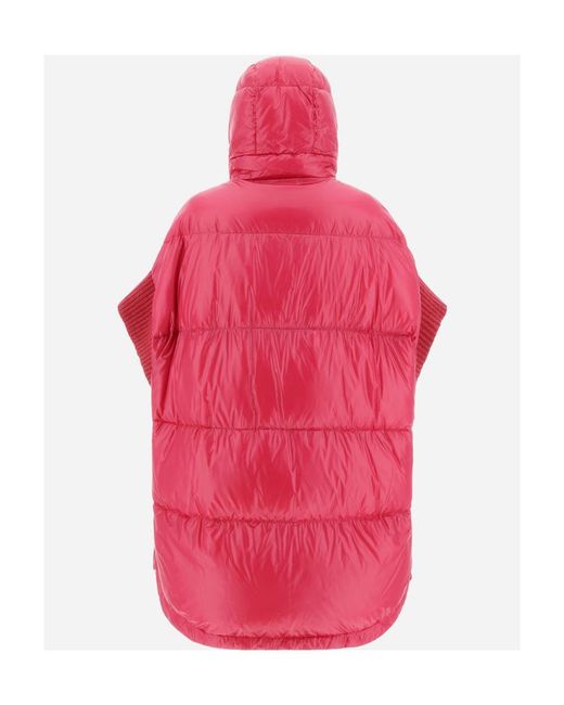 Herno Pink Hooded Quilted Puffer Coat