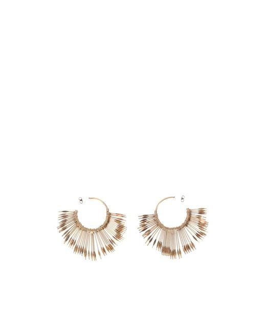 Isabel Marant White Large Hoops Boucle D'Oreille