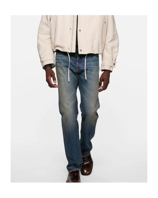 Acne Blue Regular Fit Jeans for men