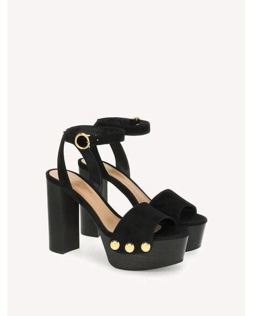 Gianvito Rossi Black Ardéa Studded Platform Sandals