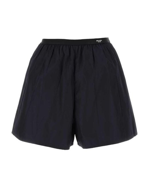 Prada Blue Re-Nylon Shorts
