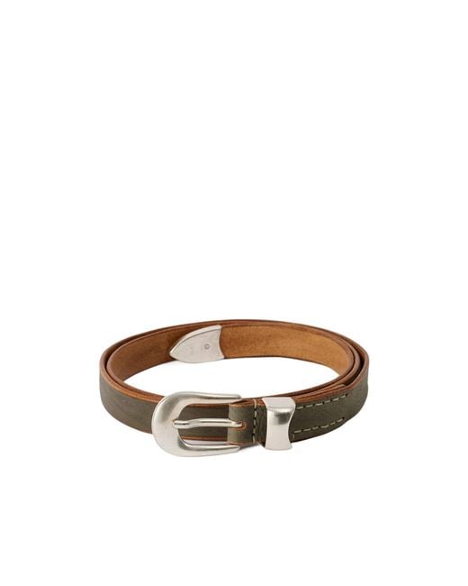 Our Legacy White Buckle Belt for men