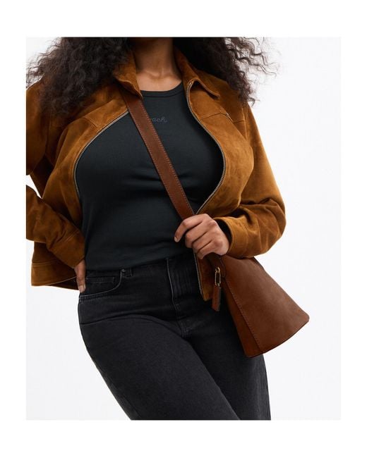 COACH Brown Bleecker Bucket Bag 21