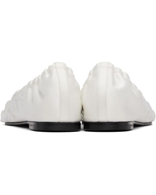 Jacquemus White Open-Toe Flat Sandals