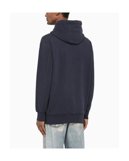 Casablanca Blue Logo Hooded Sweater for men