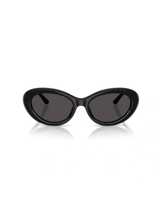 Dolce & Gabbana Black Eyewear Oval Frame Sunglasses