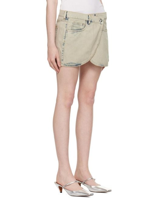 Coperni Natural Denim Mini Skirt