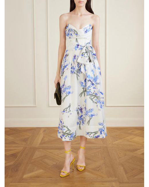 Rebecca Vallance Bluewhite Floral Dress