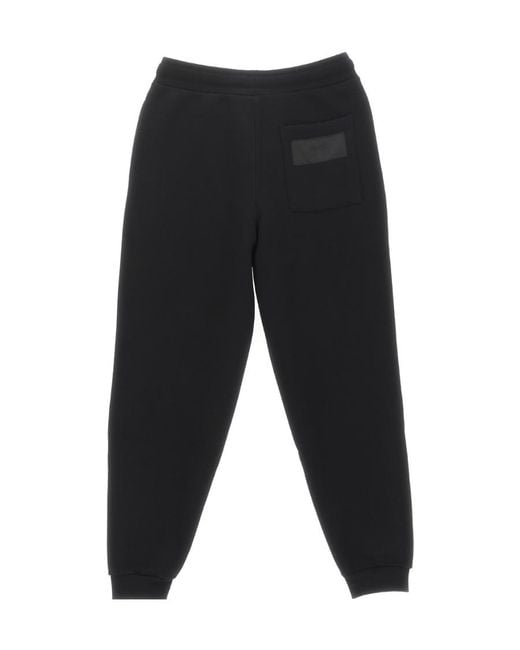 AMI Black Logo-Patch Drawstring Track Pants for men