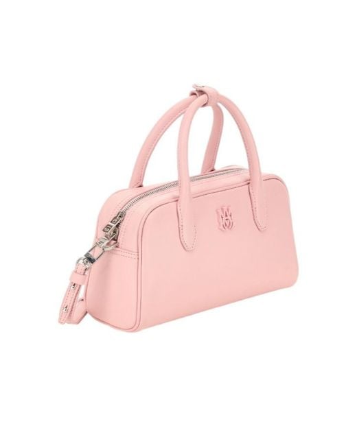 Amiri Pink Ma-Plaque Leather Tote Bag