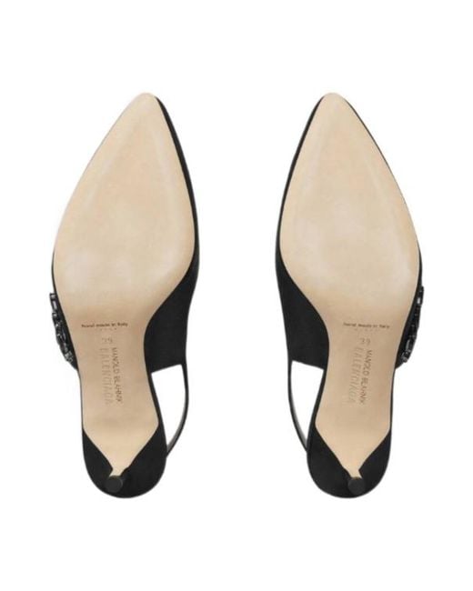 Balenciaga X Manolo Blahnik Black Balenciaga Manolo Blahnik Slingback