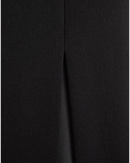 Valentino Black Side Slit Midi Skirt