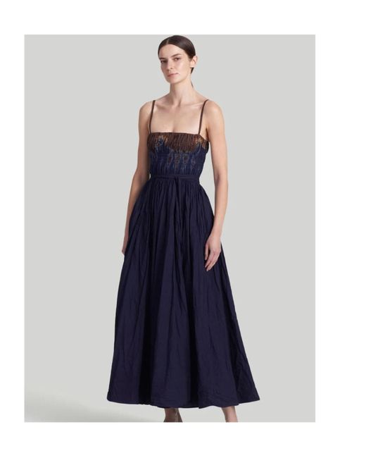 Altuzarra Purple Pleated Dress