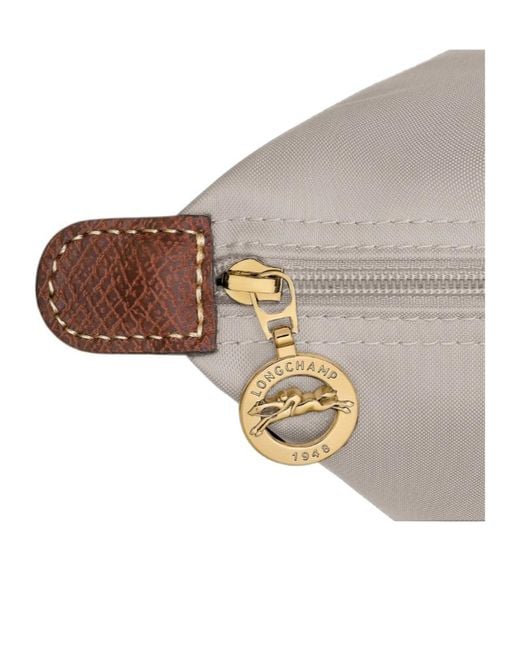 Longchamp White Le Pliage Large Shoulder Bag