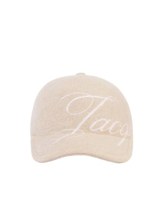 Jacquemus Natural Logo Detailed Baseball Cap