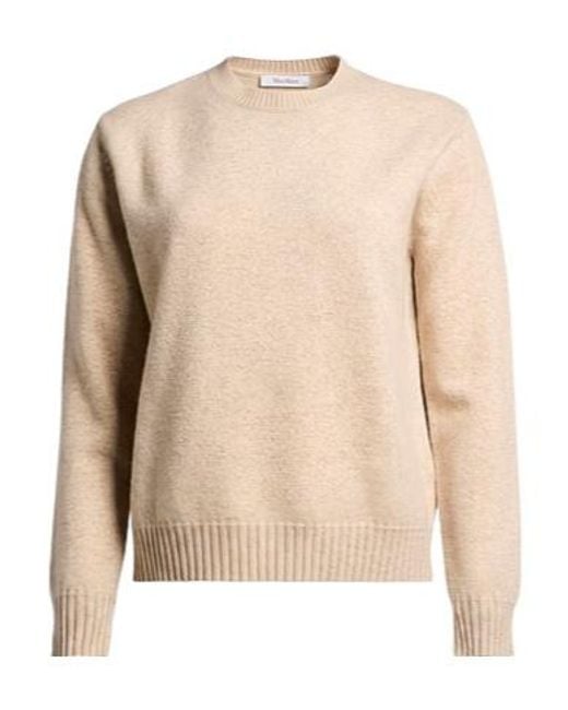 Max Mara Natural Cashmere Long-Sleeved Sweater