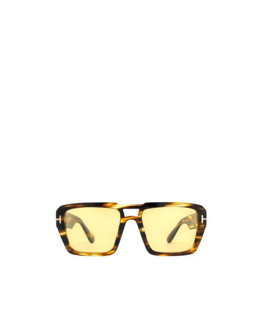 Tom Ford Metallic Eyewear Redford Square Frame Sunglasses for men
