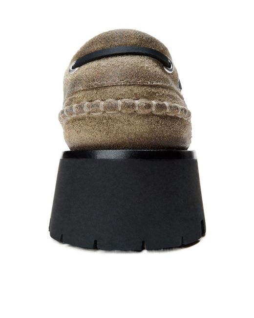 Alexander Wang Brown Carson Boat Loafers