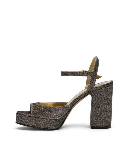 Stuart Weitzman Metallic Platform Sandals