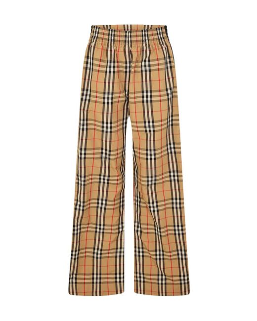 Burberry Natural Check Trousers