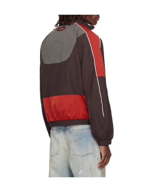 ANDERSSON BELL Brown Color-Blocked Jacket for men