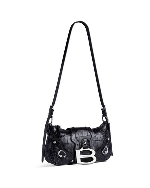 Balenciaga White Essex Small Shoulder Bag